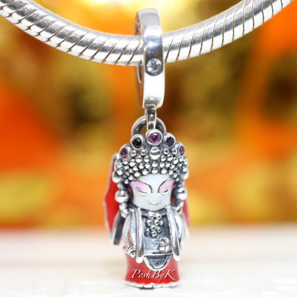 Pandora Dangle Charm Peking Opera Doll 799387C01 - Picture 6 of 6